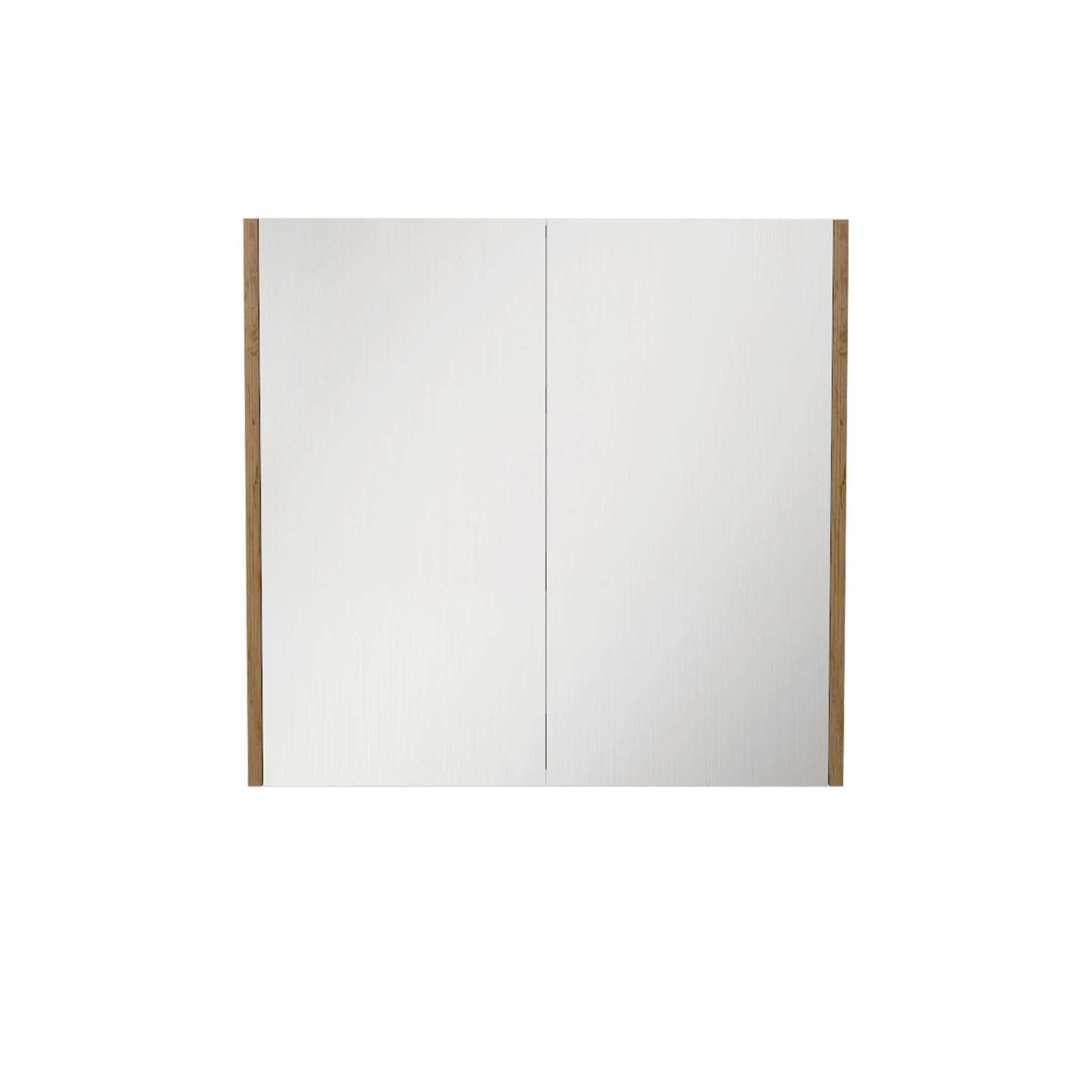 LUKKA CAMDEN PRIME OAK MIRROR SHAVING CABINET 750MM