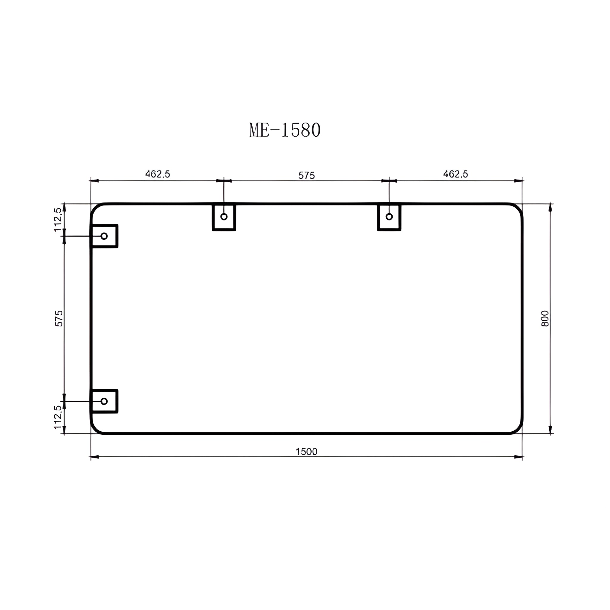 RIVA FRAMED MIRROR RECTANGLE WALL MOUNTED BRUSHED COPPER 1500X800MM