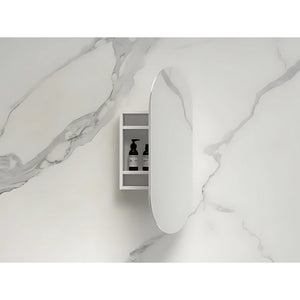 INFINITY METRO SEMI MATTE WHITE SHAVING CABINET 450X900MM