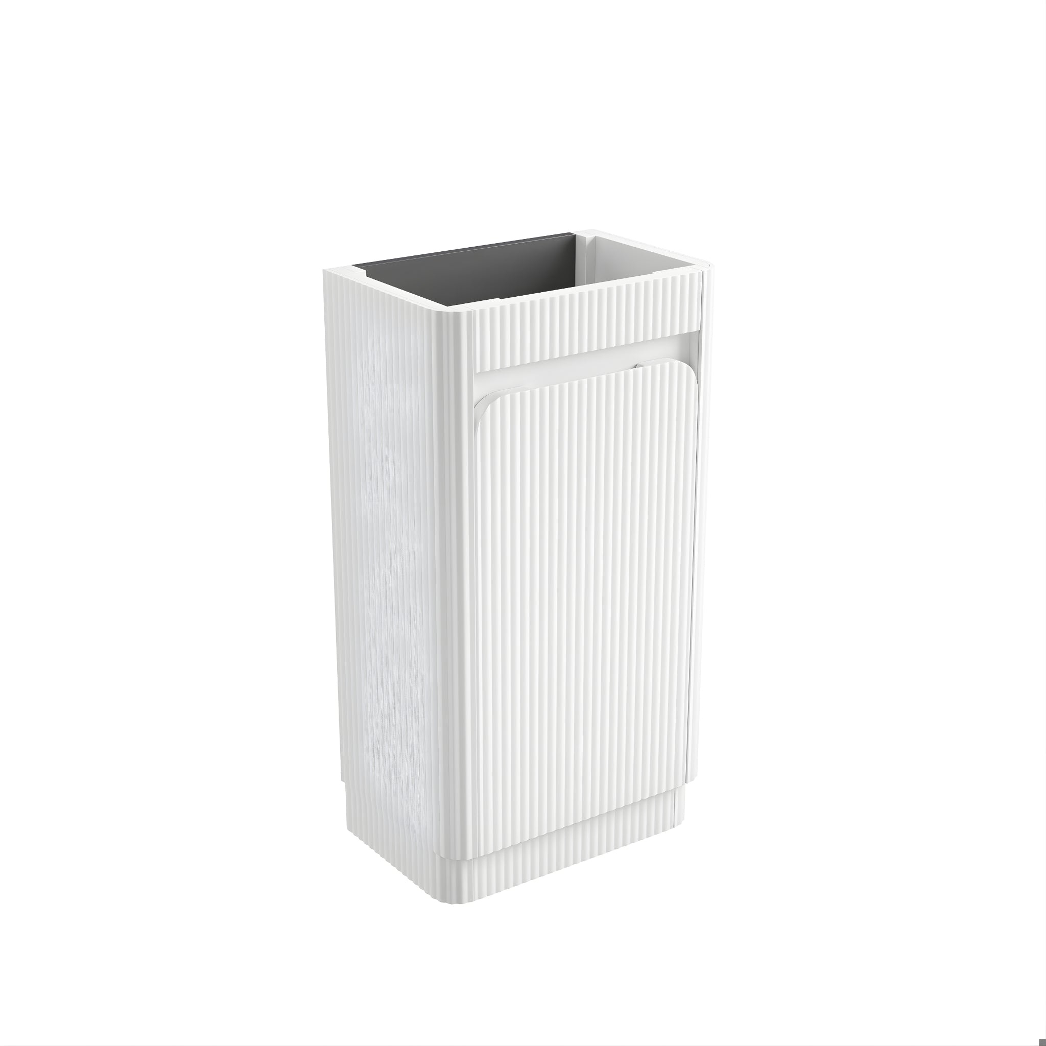 AULIC MINI HARTELLE MATTE WHITE 450MM SPACE SAVING FLOOR STANDING VANITY