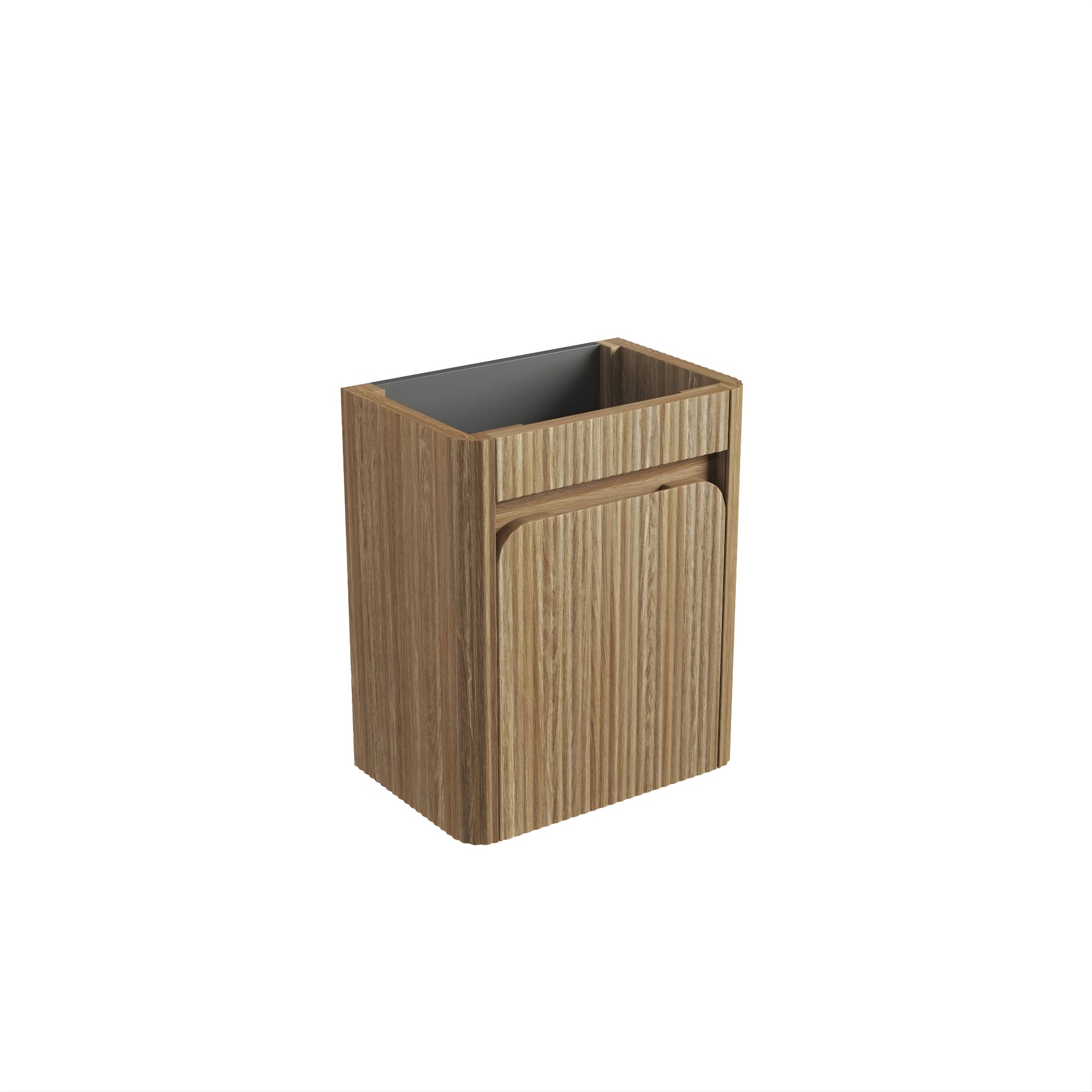 AULIC MINI HARTELLE HARVEST OAK 450MM SPACE SAVING WALL HUNG VANITY