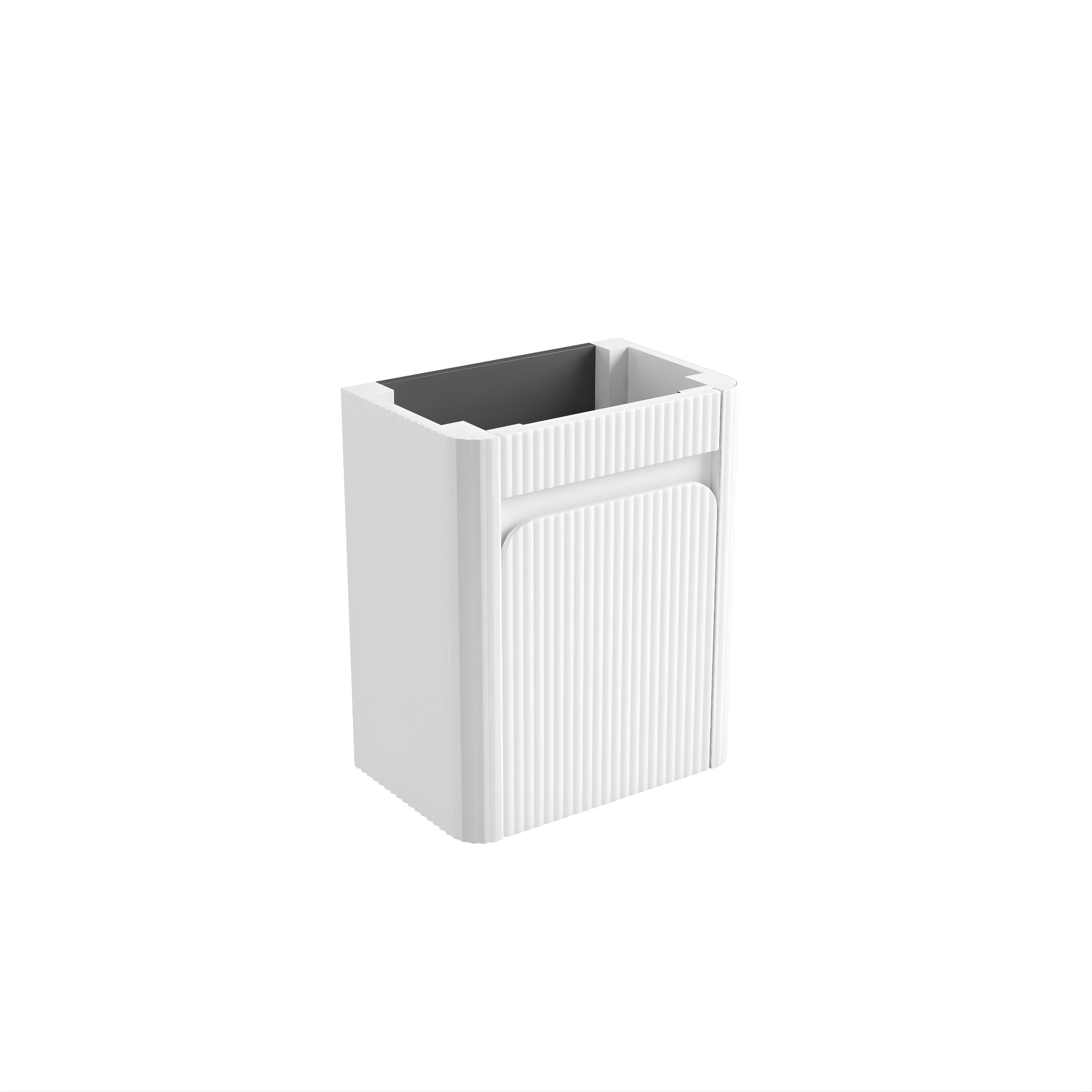 AULIC MINI HARTELLE MATTE WHITE 450MM SPACE SAVING WALL HUNG VANITY