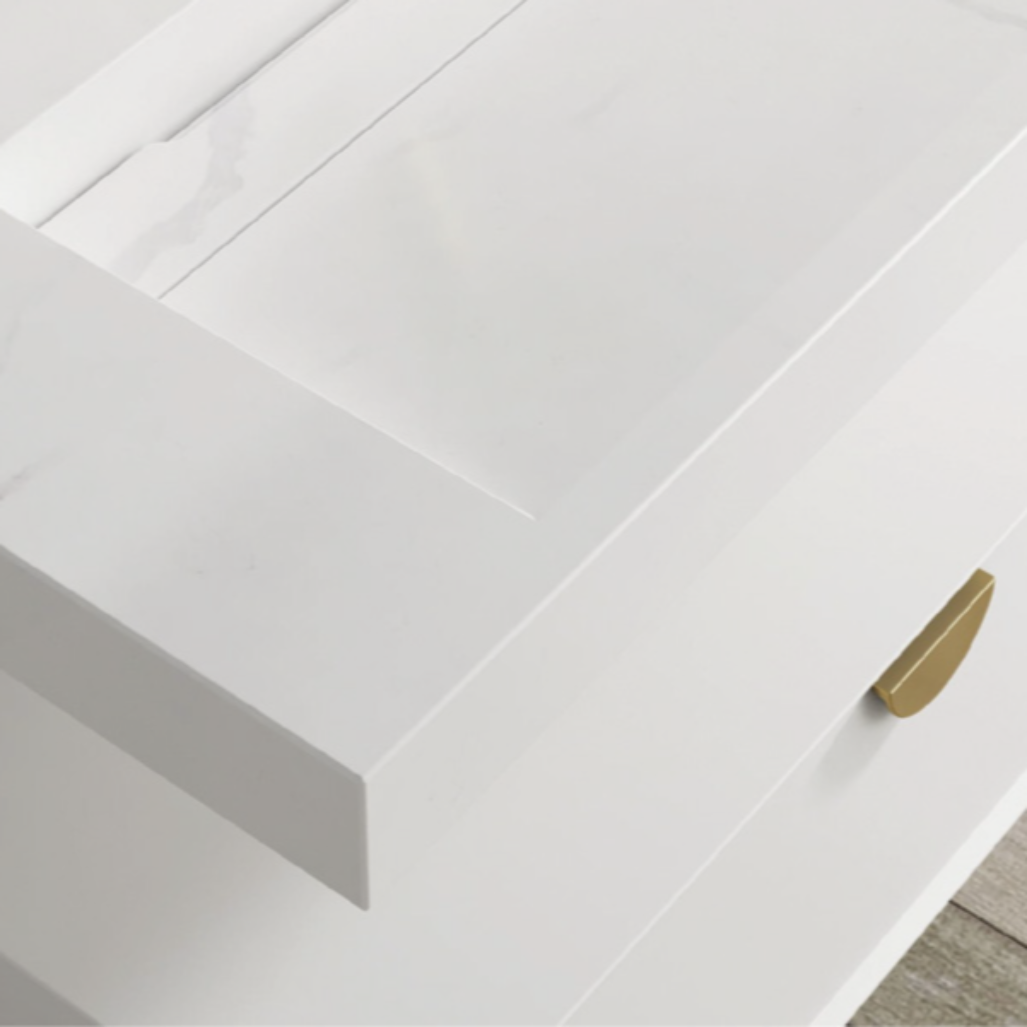 OTTI MOONLIGHT WHITE 600MM SINGLE BOWL WALL HUNG CABINET AND BASIN