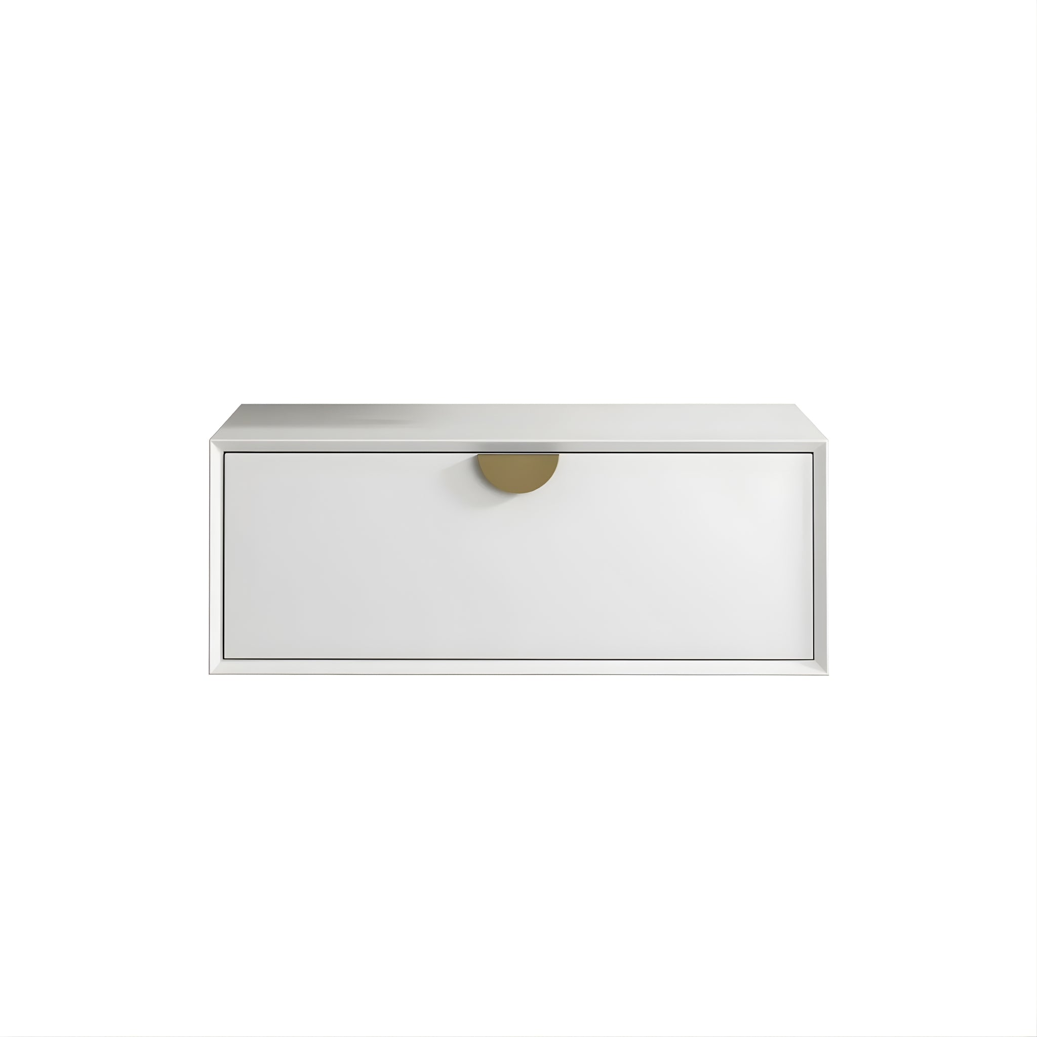 OTTI MOONLIGHT WHITE 750MM SINGLE BOWL WALL HUNG CABINET AND BASIN