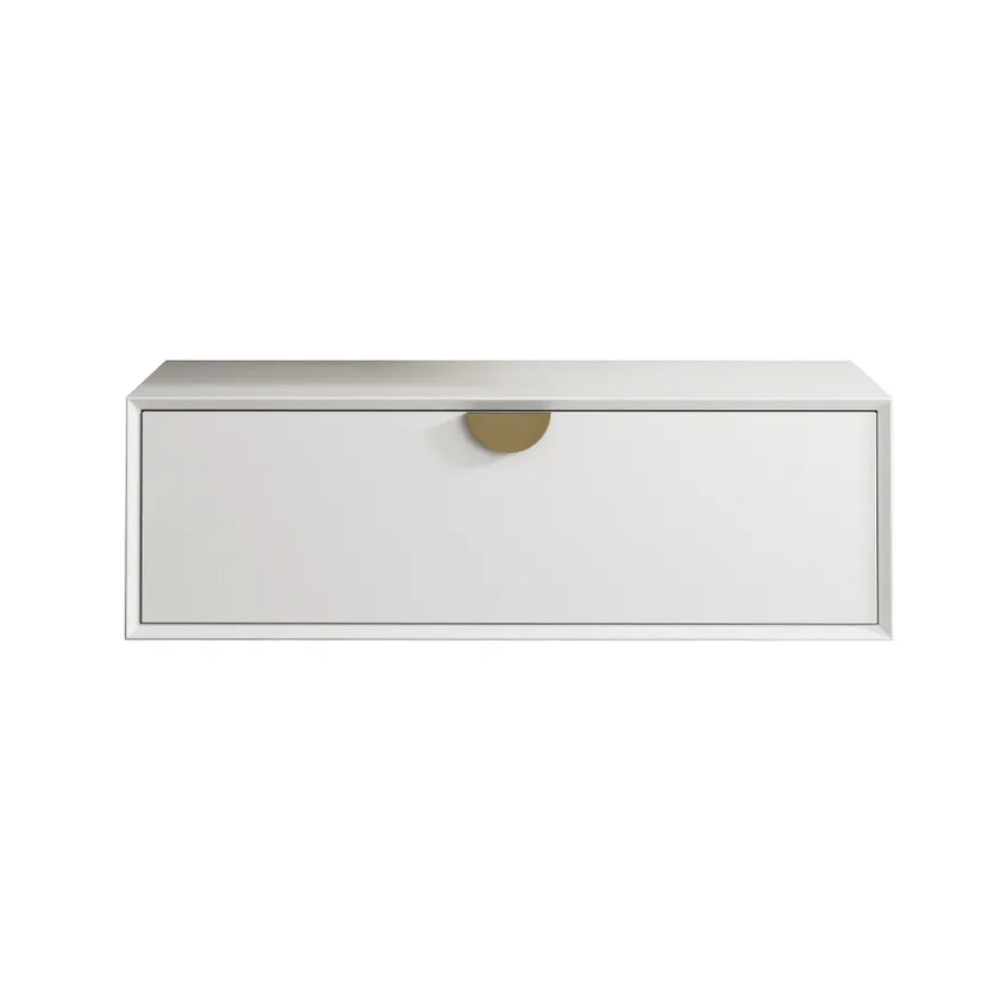 OTTI MOONLIGHT WHITE 900MM SINGLE BOWL WALL HUNG CABINET