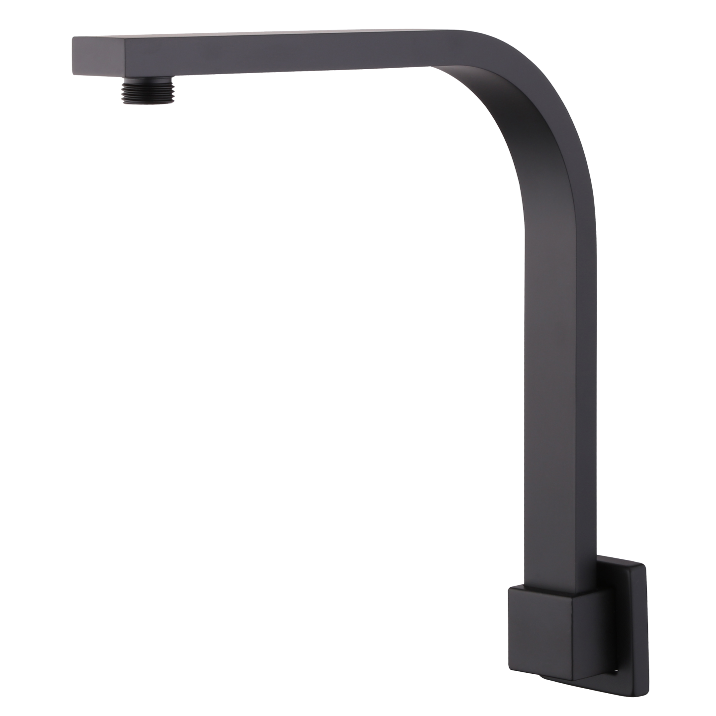 OLIVERI MONACO RAISED WALL MOUNTED SHOWER ARM 277MM MATTE BLACK