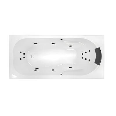 DECINA MODENA INSET DOLCE VITA SPA BATH GLOSS WHITE (AVAILABLE IN 1635MM AND 1785MM) WITH 16-JETS