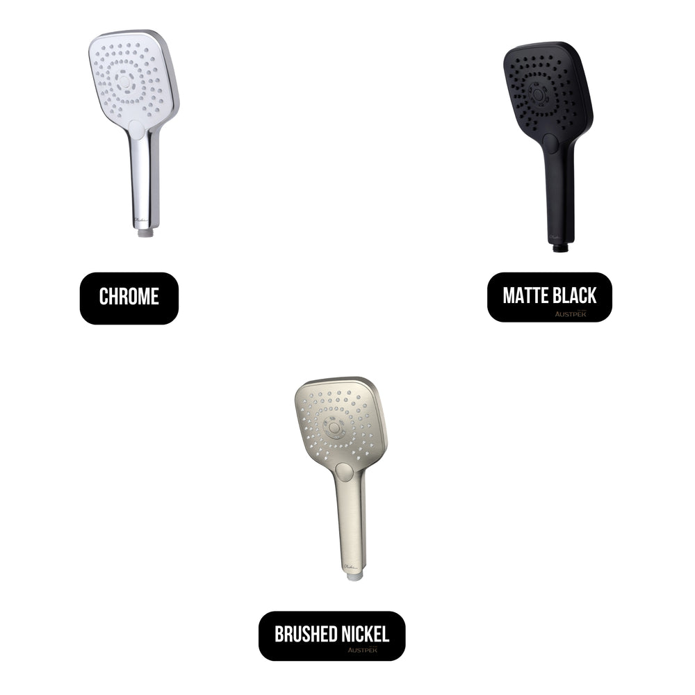 OLIVERI MONACO HAND SHOWER HEAD 262MM MATTE BLACK