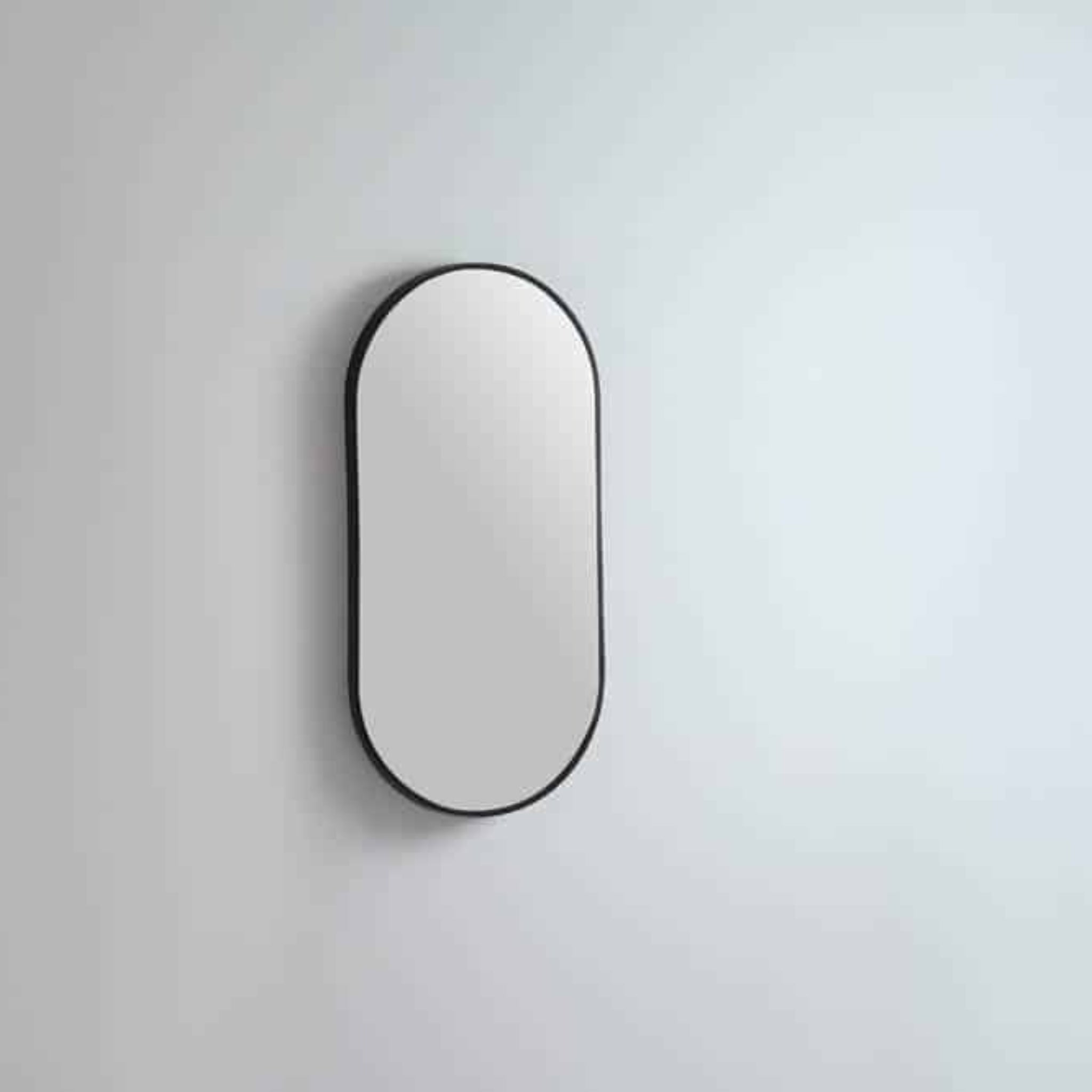 REMER MODERN OBLONG OVAL FRAMED MIRROR CUSTOM COLOURS 460X910MM