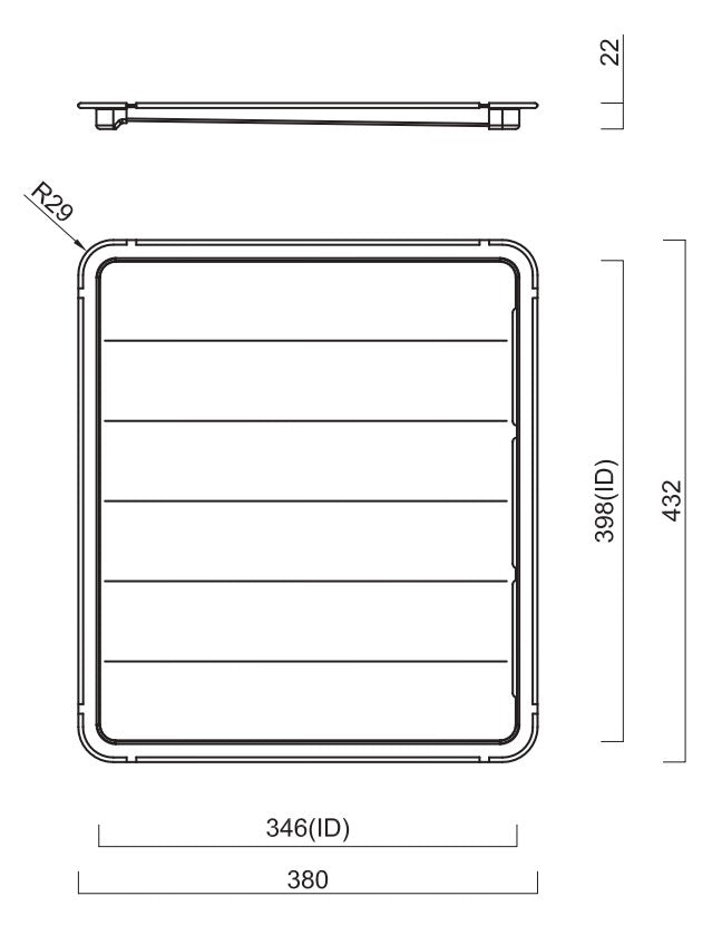 SCHOCK MONTEGO DRAIN TRAY & CONCERTINA PACKAGE STAINLESS STEEL