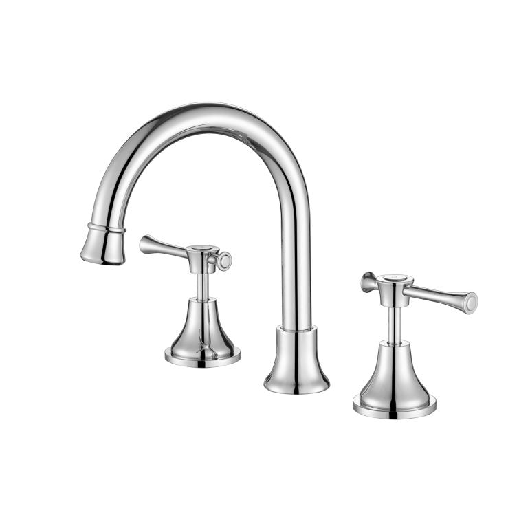 MODERN NATIONAL MONTPELLIER THREE PIECE BASIN SET 222MM CHROME