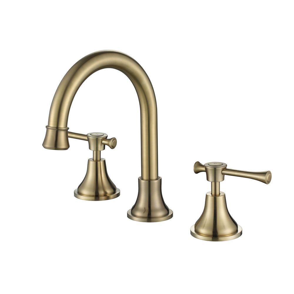 MODERN NATIONAL MONTPELLIER THREE PIECE BASIN SET 222MM BRUSHED BRONZE