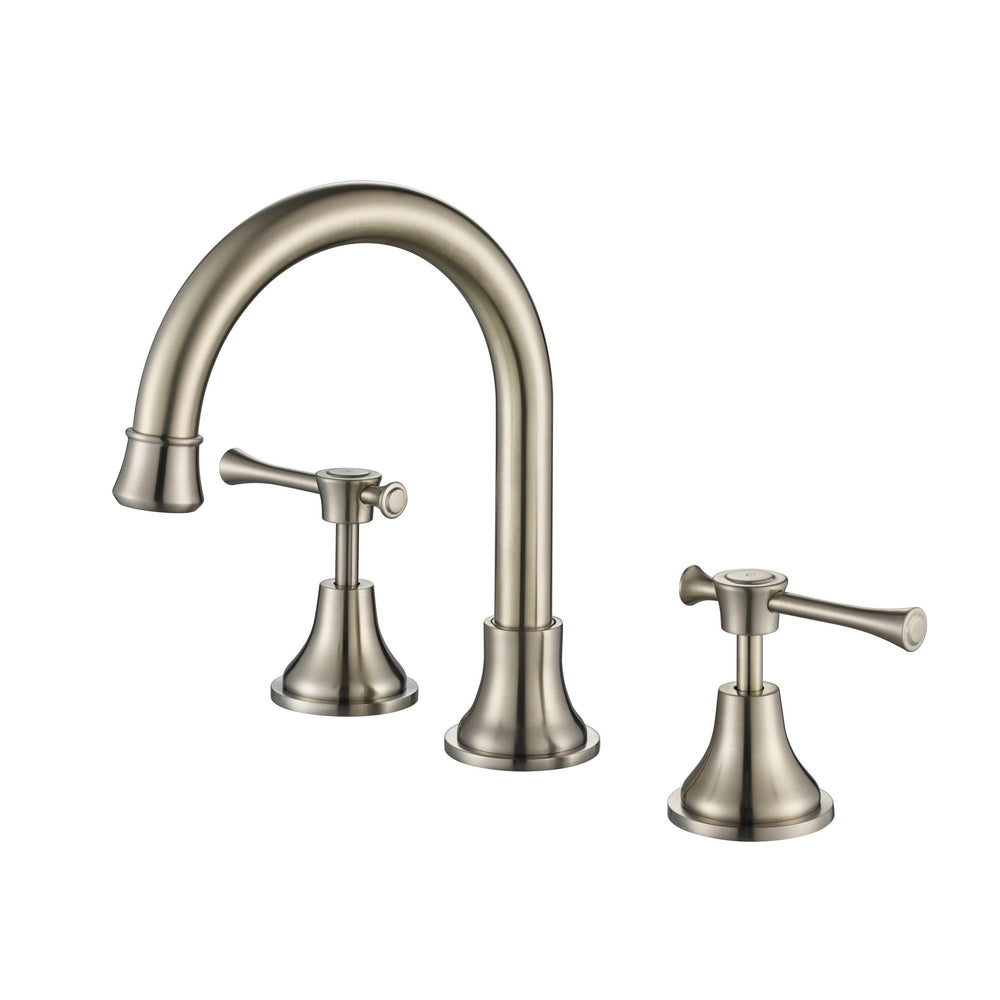 MODERN NATIONAL MONTPELLIER THREE PIECE BASIN SET 222MM BRUSHED NICKEL