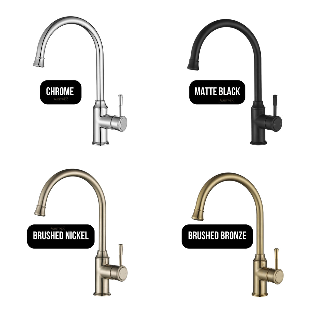 MODERN NATIONAL MONTPELLIER KITCHEN MIXER 364MM BRUSHED BRONZE
