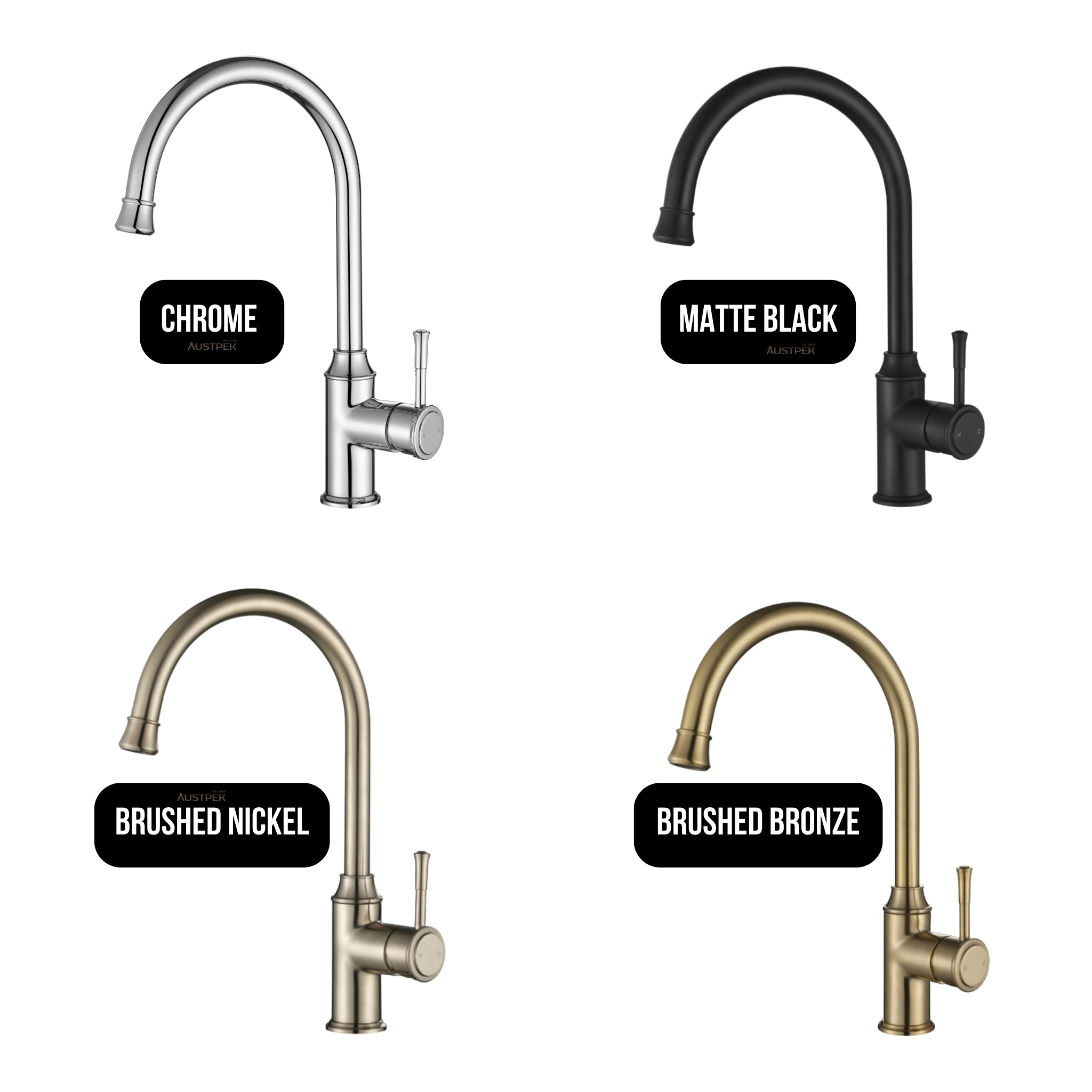 MODERN NATIONAL MONTPELLIER KITCHEN MIXER 364MM BRUSHED NICKEL