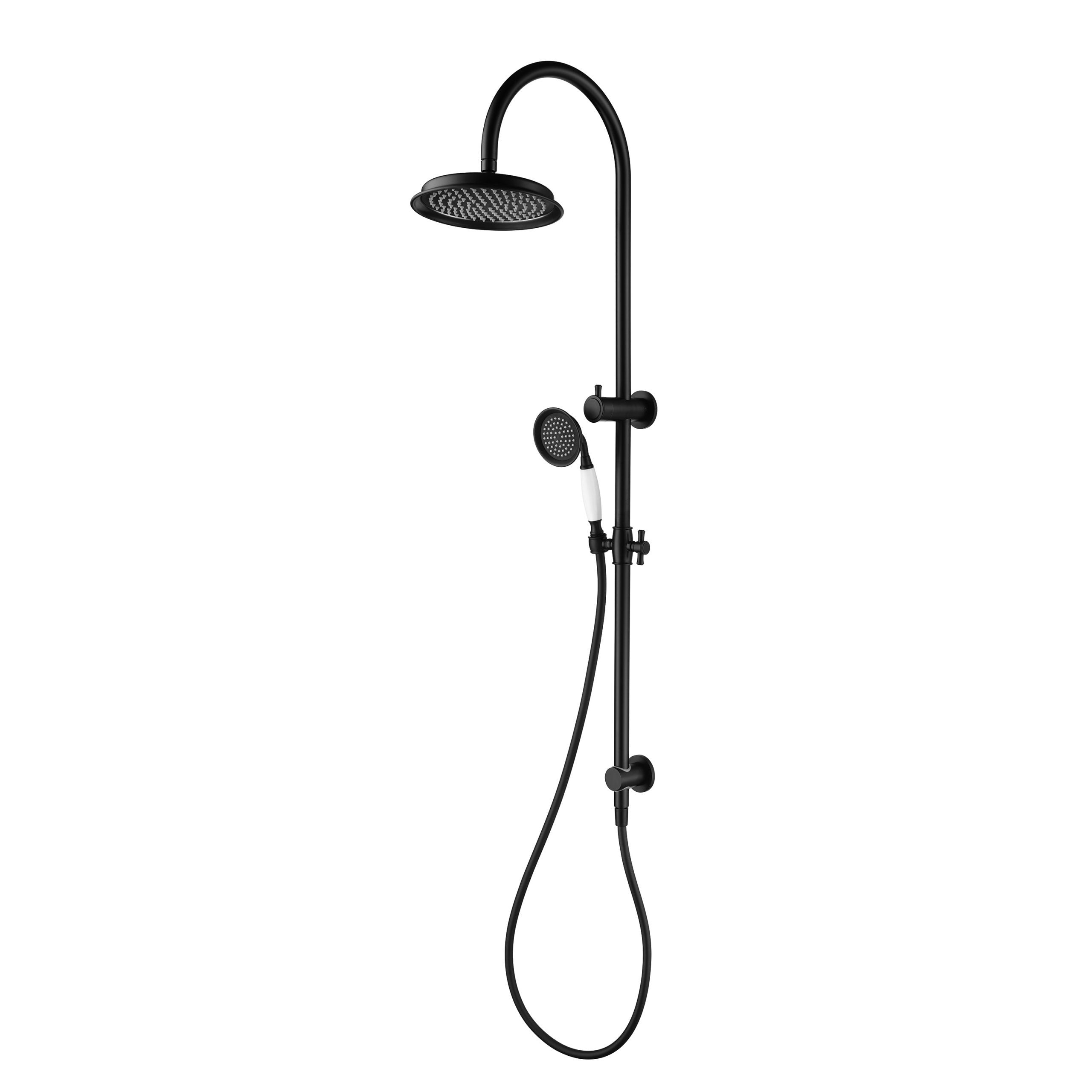 MODERN NATIONAL MONTPELLIER SHOWER COLUMN SET MATTE BLACK