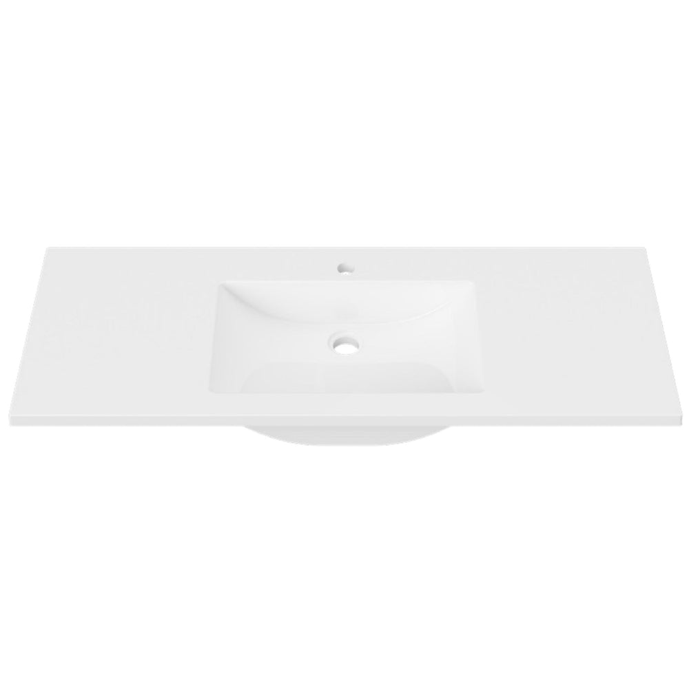 DUROCLASS MONACO GLOSS WHITE SINGLE BOWL UNDERMOUNT VANITY TOP (MULTIPLE SIZES AVAILABLE)