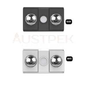 MANROSE SIERRA 2 BATHROOM HEATERS BLACK