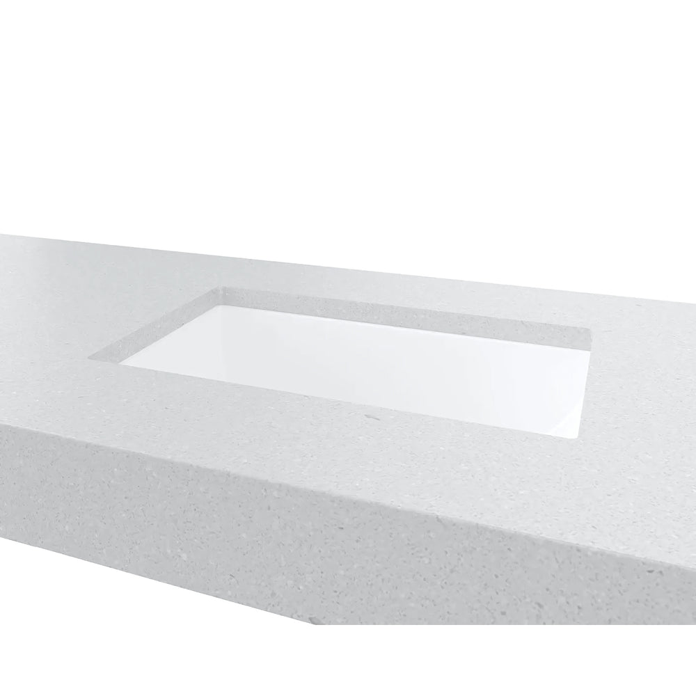 TIMBERLINE MINI RECTANGLE UNDER COUNTER BASIN GLOSS WHITE 425MM