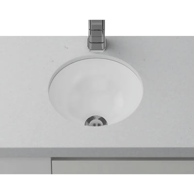 TIMBERLINE MINI ROUND UNDER COUNTER BASIN GLOSS WHITE 255MM