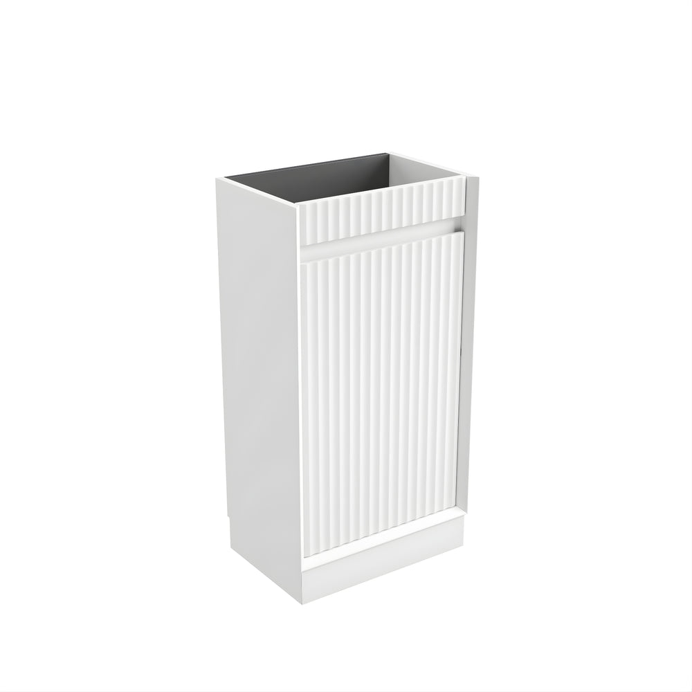 AULIC MINI RAVIA MATTE WHITE 450MM SPACE SAVING FLOOR STANDING VANITY