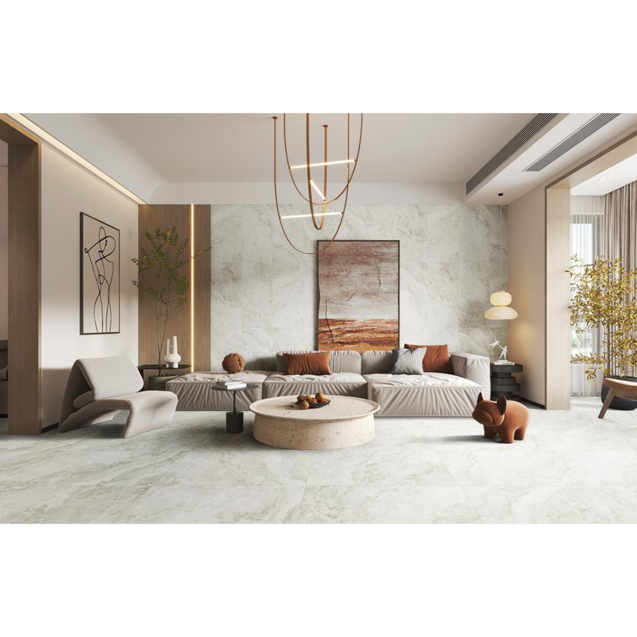 MUSES IMPERIAL STONE BEIGE FELLTEC 300X600MM RECTANGULAR TILE (PER BOX)