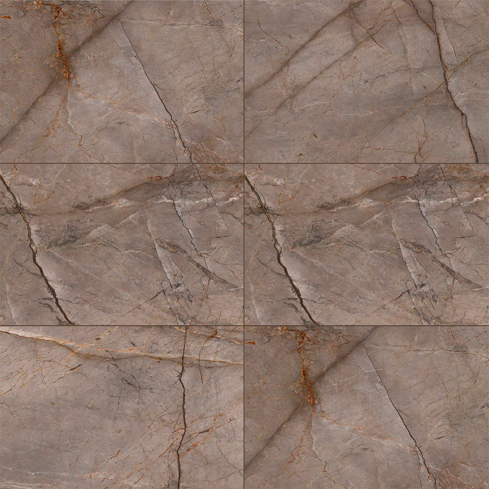 MUSES SILVER ROOT BROWN SOFT POLISHED 300X600MM RECTANGULAR TILE (PER BOX)