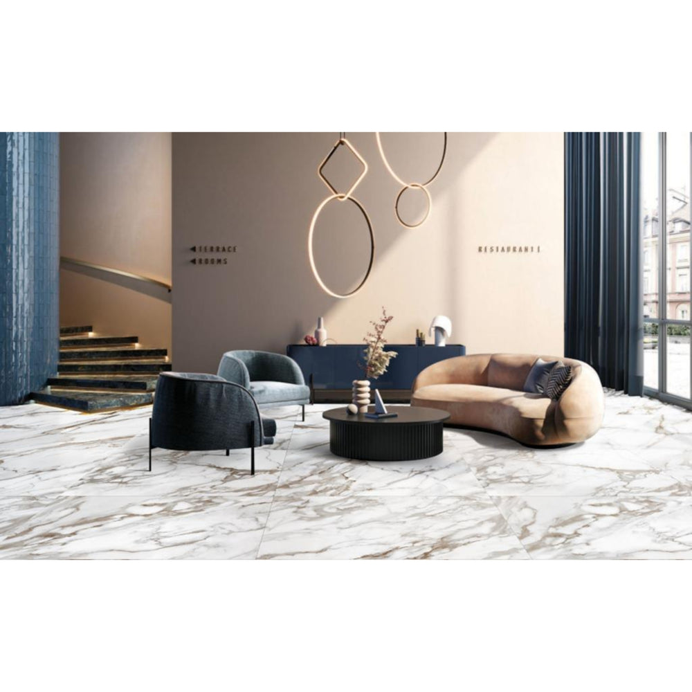 MUSES CALACATTA GOLD POLISHED 600X1200MM RECTANGLE TILE (PER BOX)