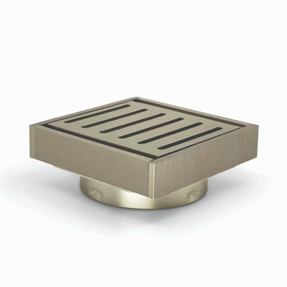 AQUAPERLA MUSES EZY FLOW FLOOR WASTE BRUSHED NICKEL 100MM