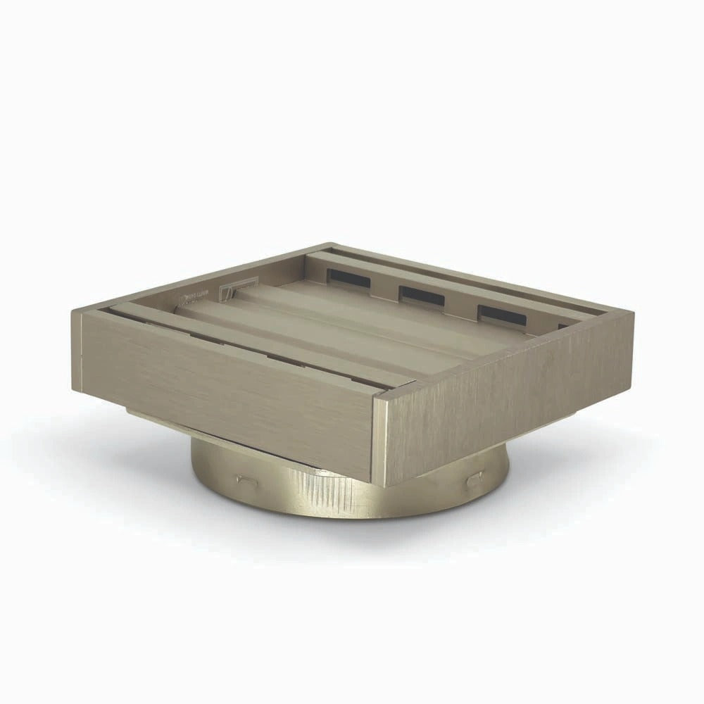 AQUAPERLA MUSES EZY FLOW GUARD FLOOR WASTE INSERT BRUSHED NICKEL 100MM