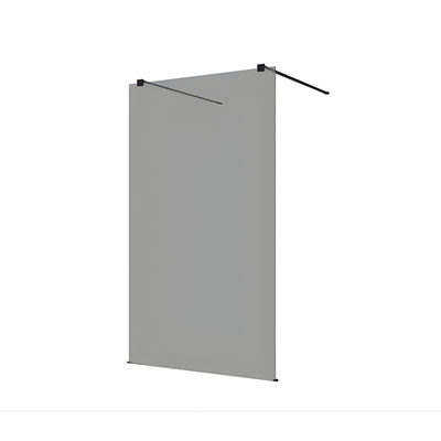DECINA M-SERIES FRAMELESS FREESTANDING PANEL TINTED GLASS BLACK
