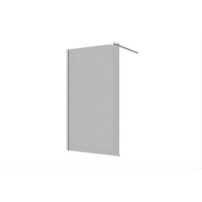 DECINA M-SERIES FRAMELESS WALL FIXED PANEL TINTED GLASS CHROME
