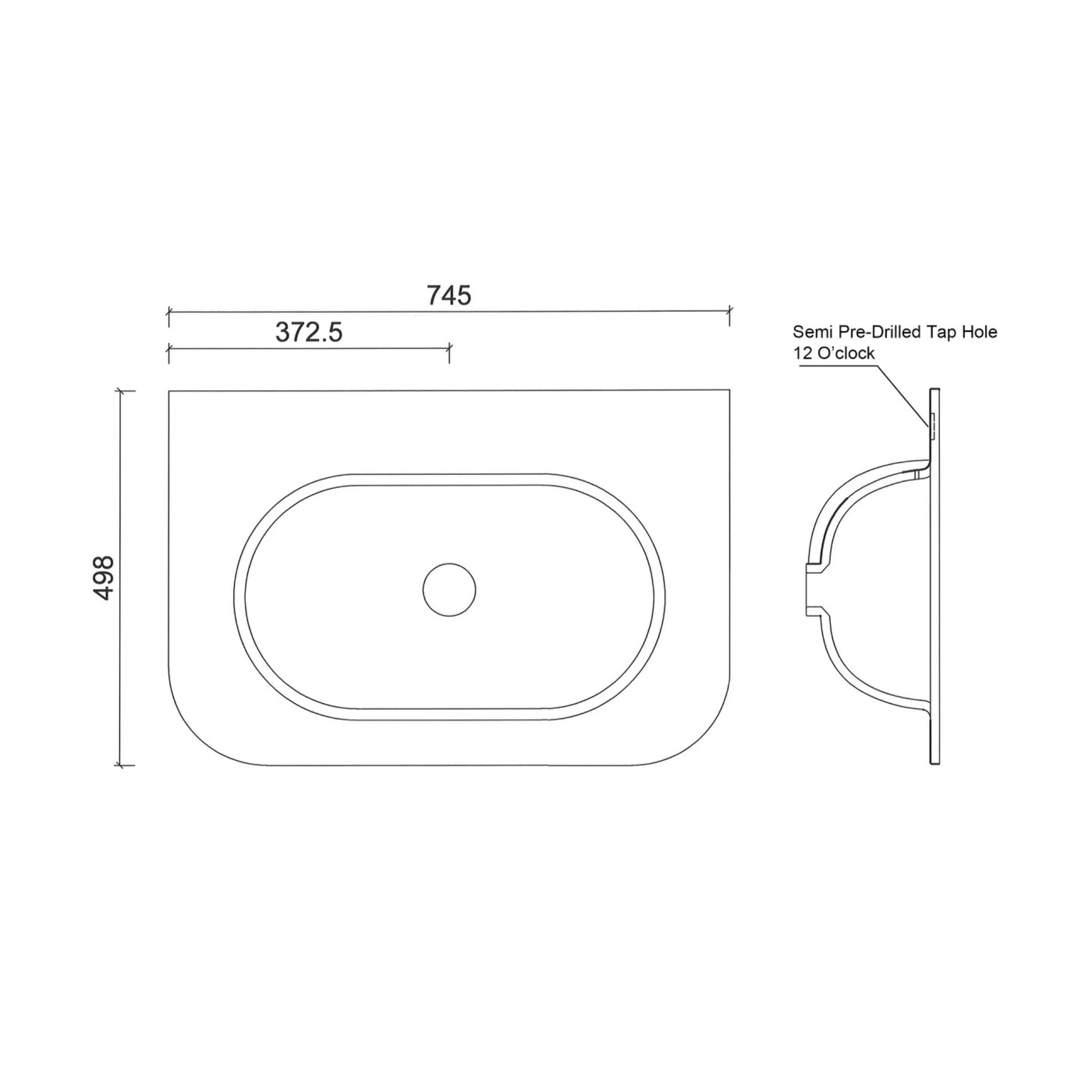 OTTI CHLOE SILK MATTE WHITE UNDERMOUNT SINGLE VANITY SOLID SURFACE STONE TOP WITH BASIN (MULTIPLE SIZES AVAILABLE)