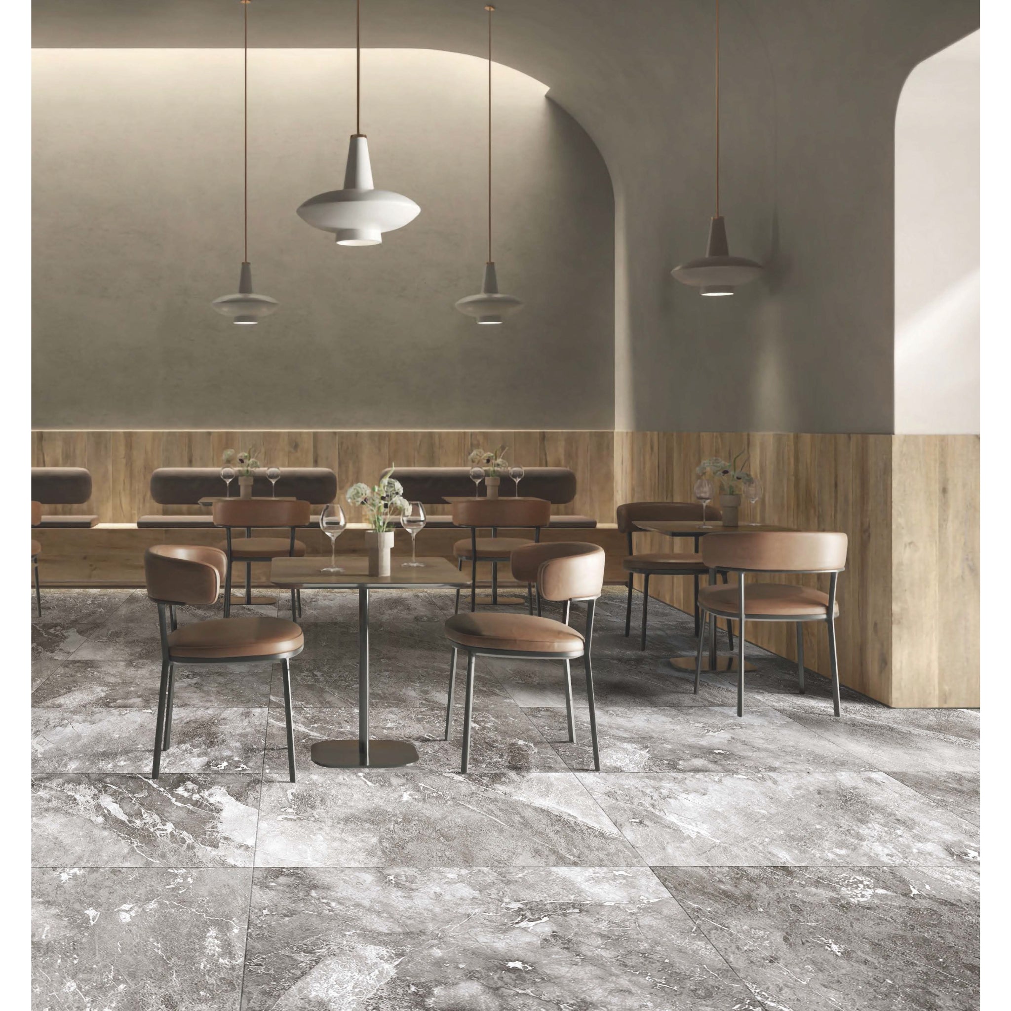 MUSES MISTERY LIGHT GREY MATTE 600X1200MM RECTANGULAR TILE (PER BOX)