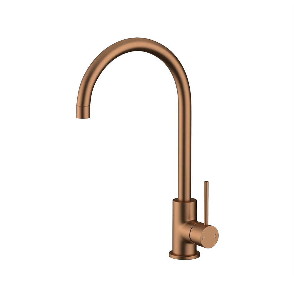 AMOZA PROGO SINK MIXER 382MM BRUSHED COPPER