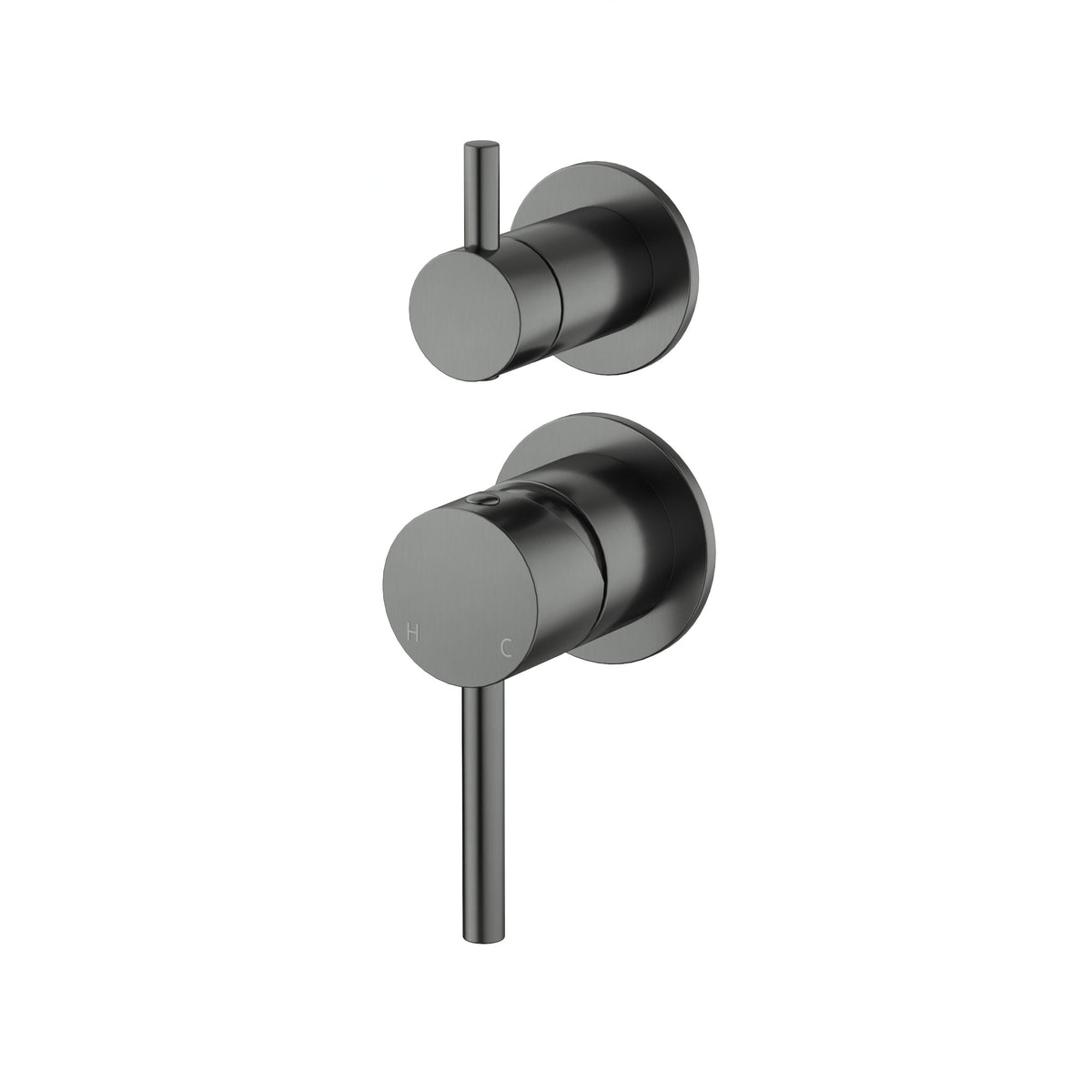 AMOZA DIVERTER MIXER TRIM KIT WITH ROUGH IN BODY GUN METAL