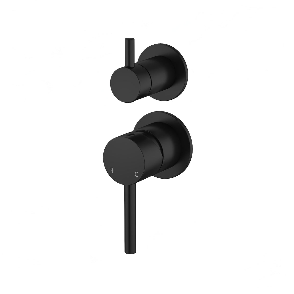 AMOZA DIVERTER MIXER TRIM KIT WITH ROUGH IN BODY MATTE BLACK