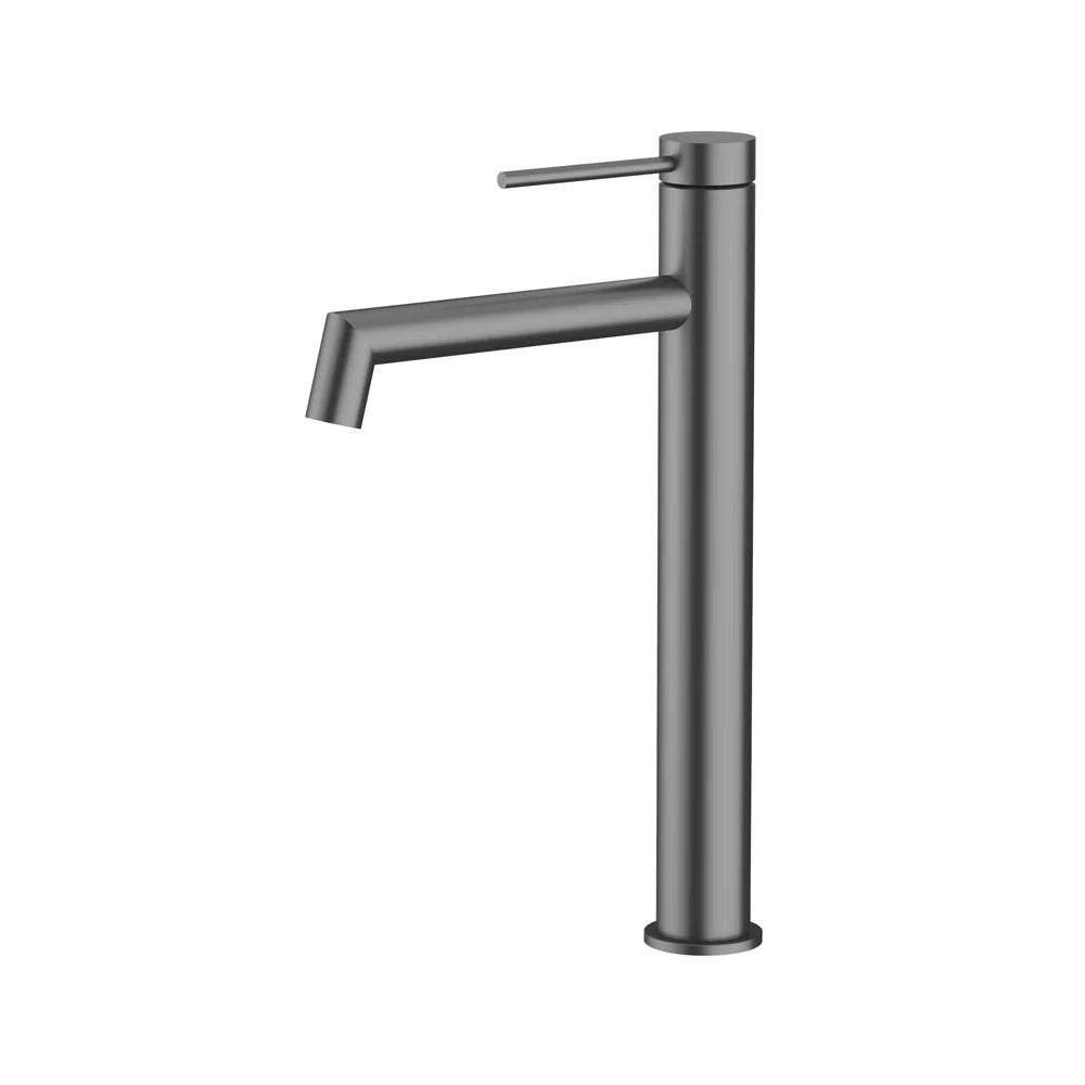 AMOZA LEAD FREE HIGH RISE BASIN MIXER 300MM GUN METAL