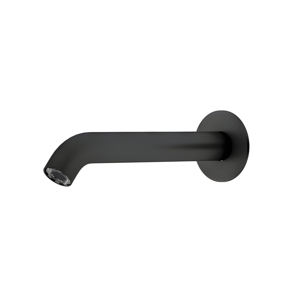 AMOZA CURVED BATH SPOUT 200MM MATTE BLACK