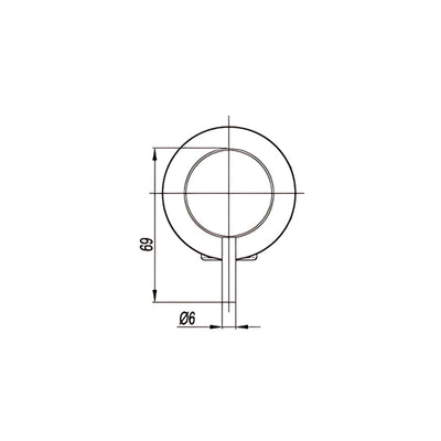 AMOZA WALL MIXER 60MM BRUSHED COPPER