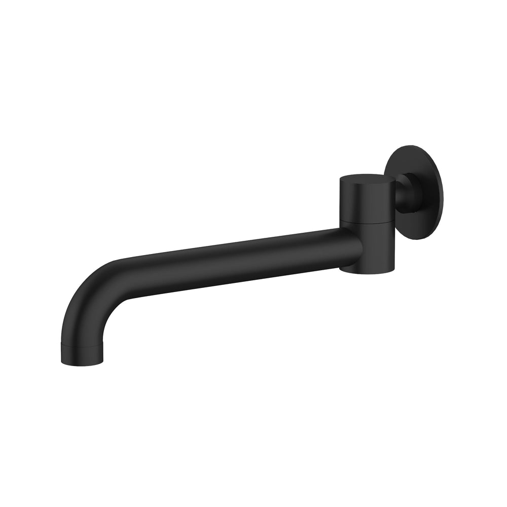 AMOZA SWIVEL BATH SPOUT 251MM MATTE BLACK