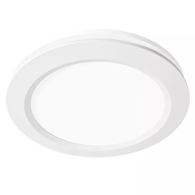 MARTEC SATURN ROUND EXHAUST FAN WHITE WITH 13W TRICOLOUR LED LIGHT 240MM AND 295MM
