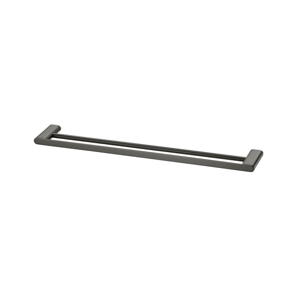 OLIVERI MADRID DOUBLE NON HEATED TOWEL RAIL GUN METAL (AVAILABLE IN 650MM AND 800MM)