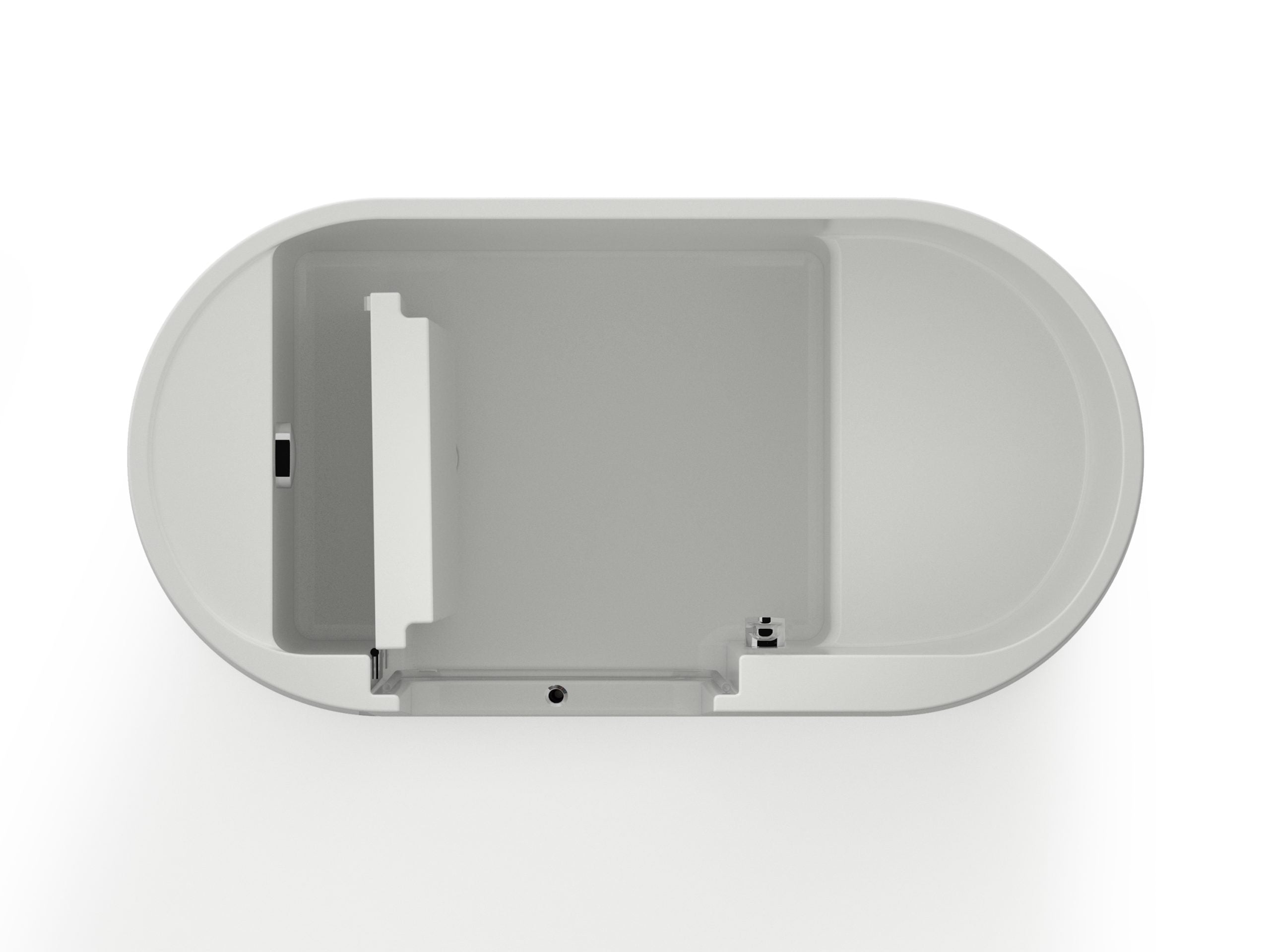 KASKADE MANKATO WALK-IN SIT DOWN ACRYLIC BATH MATTE WHITE 1400MM interior