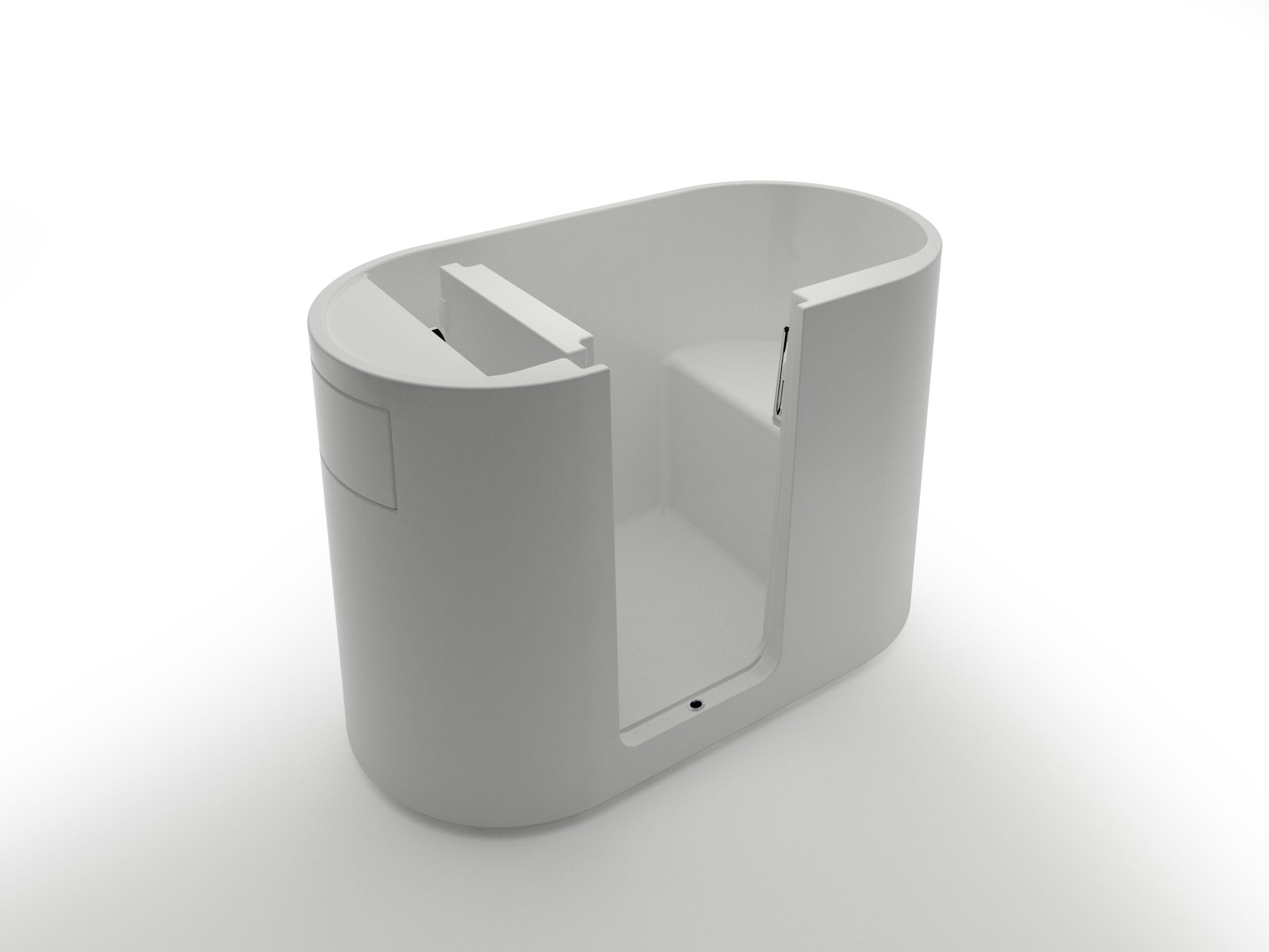 KASKADE MANKATO WALK-IN SIT DOWN ACRYLIC BATH MATTE WHITE 1400MM
