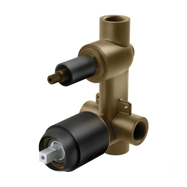 PHOENIX PINA SHOWER AND BATH DIVERTER MIXER WITH TRIM KIT AND BODY MATTE BLACK