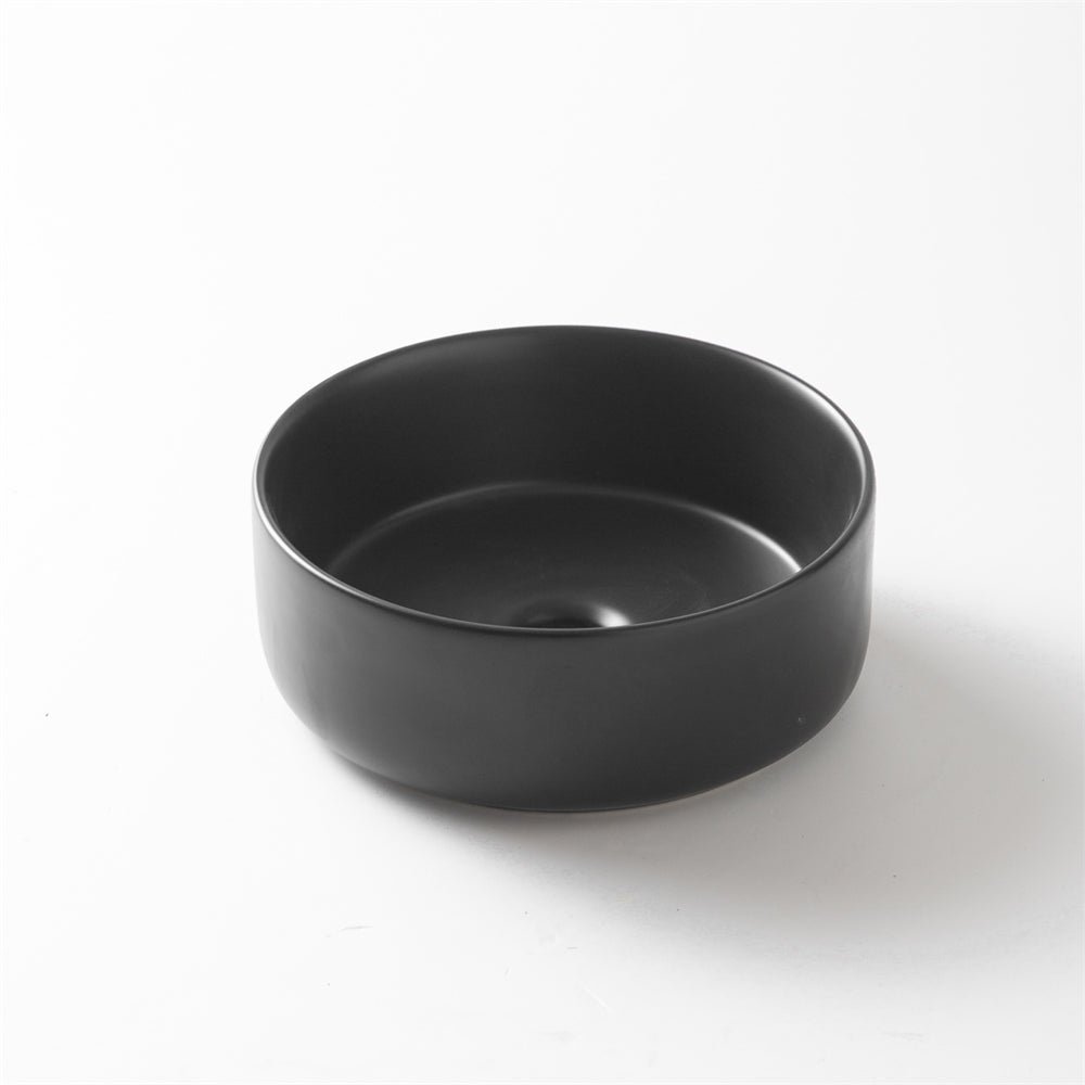 CLAYA ROUND ABOVE COUNTER BASIN MATTE BLACK 300MM