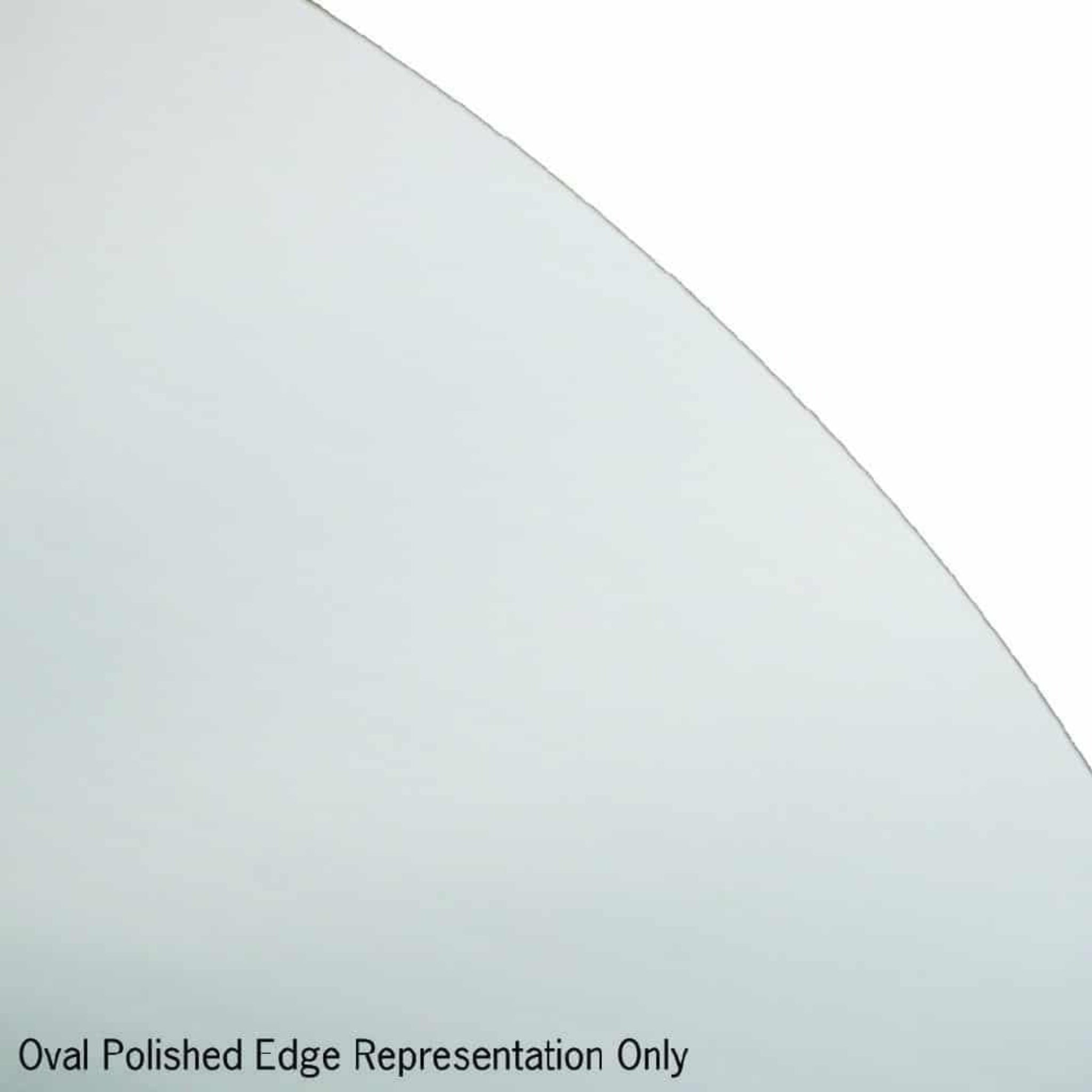 THERMOGROUP ABLAZE OVAL POLISHED EDGE MIRROR WITH DEMISTER 750X900MM