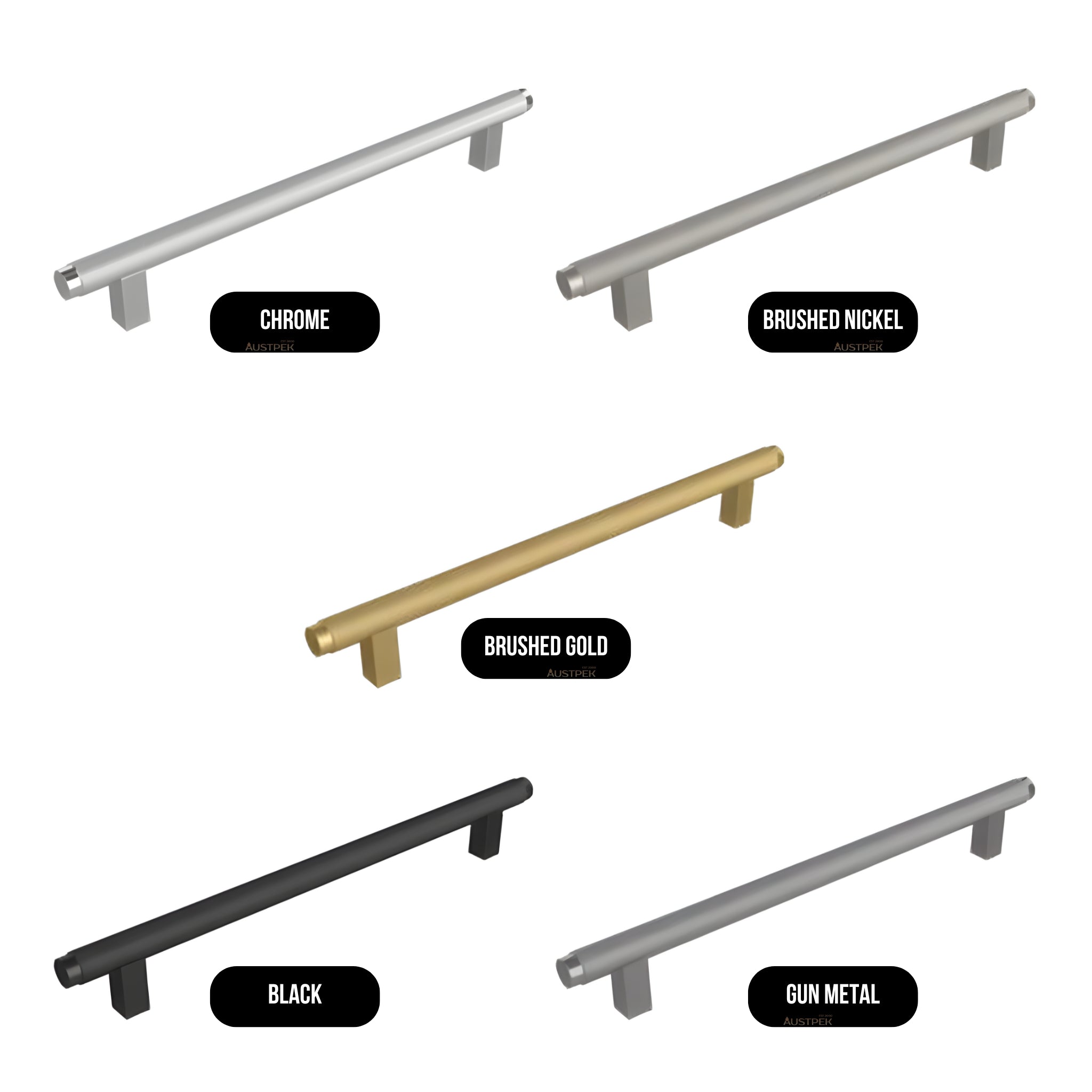 TIMBERLINE MONARCH HANDLE CHROME (AVAILABLE IN 150MM, 240MM, 340MM AND 435MM)