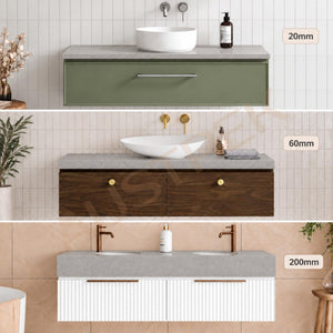 TIMBERLINE SILKSURFACE MORNING MIST DOUBLE BOWL VANITY TOP